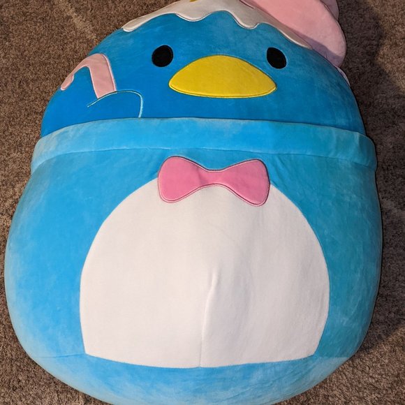 JUMBO HTF Squishmallow 24 Inch Tuxedo Sam - Blue Ice Cream Sundae Sanrio - Picture 2 of 5